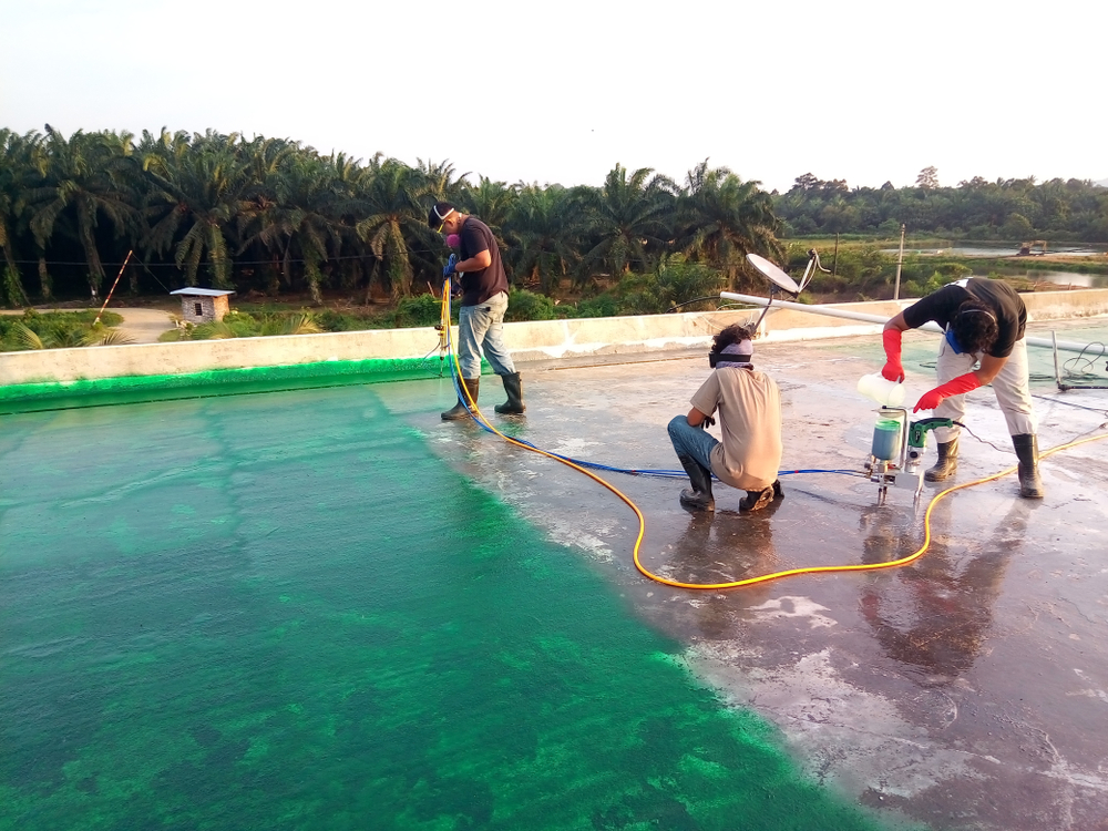 polyurea spray work for waterproofing protection